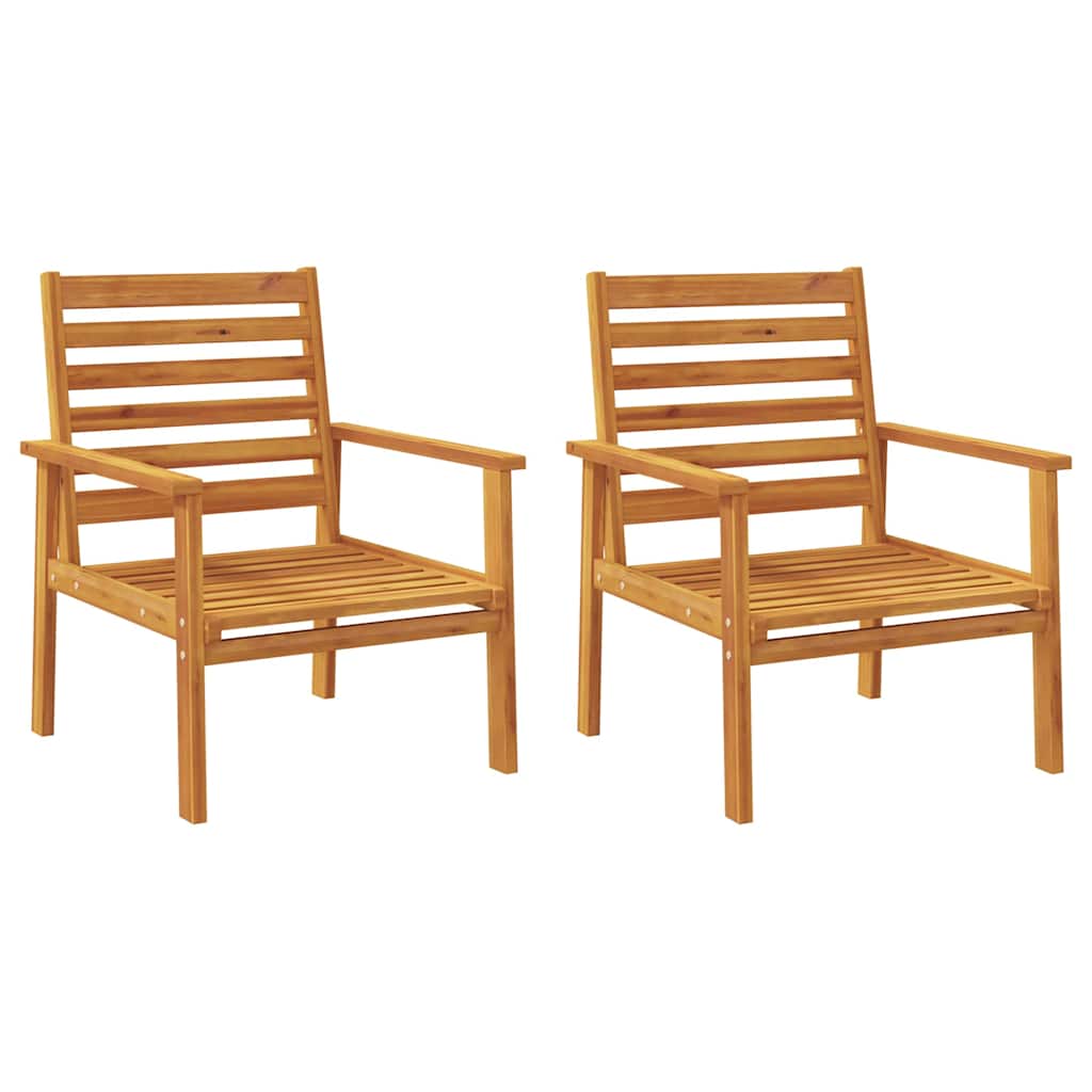 4 Pcs conjunto lounge de jardim madeira de acácia maciça