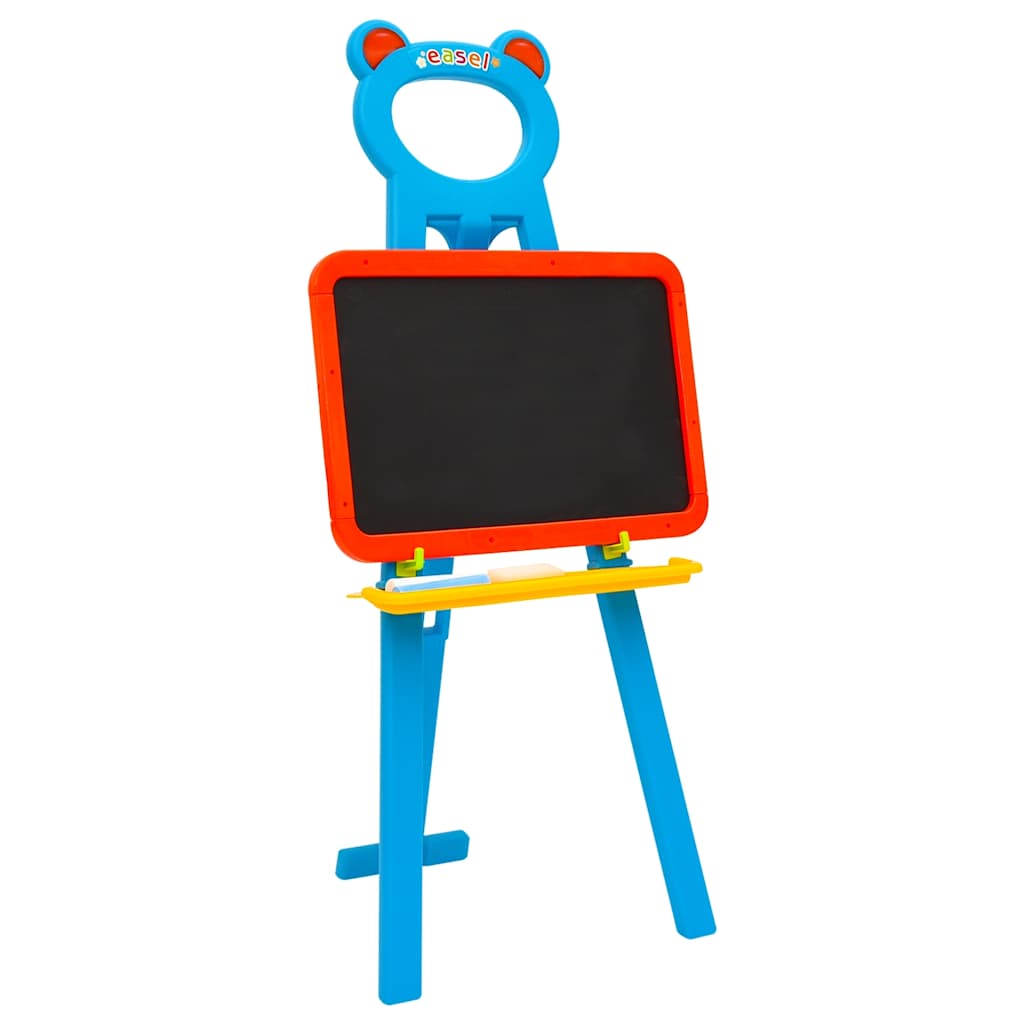 Cavalete infantil com quadro negro e quadro branco