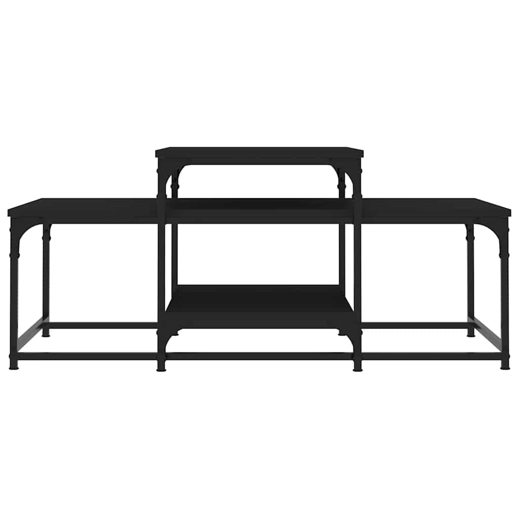 Mesa de centro 102x60x45 cm derivados de madeira preto
