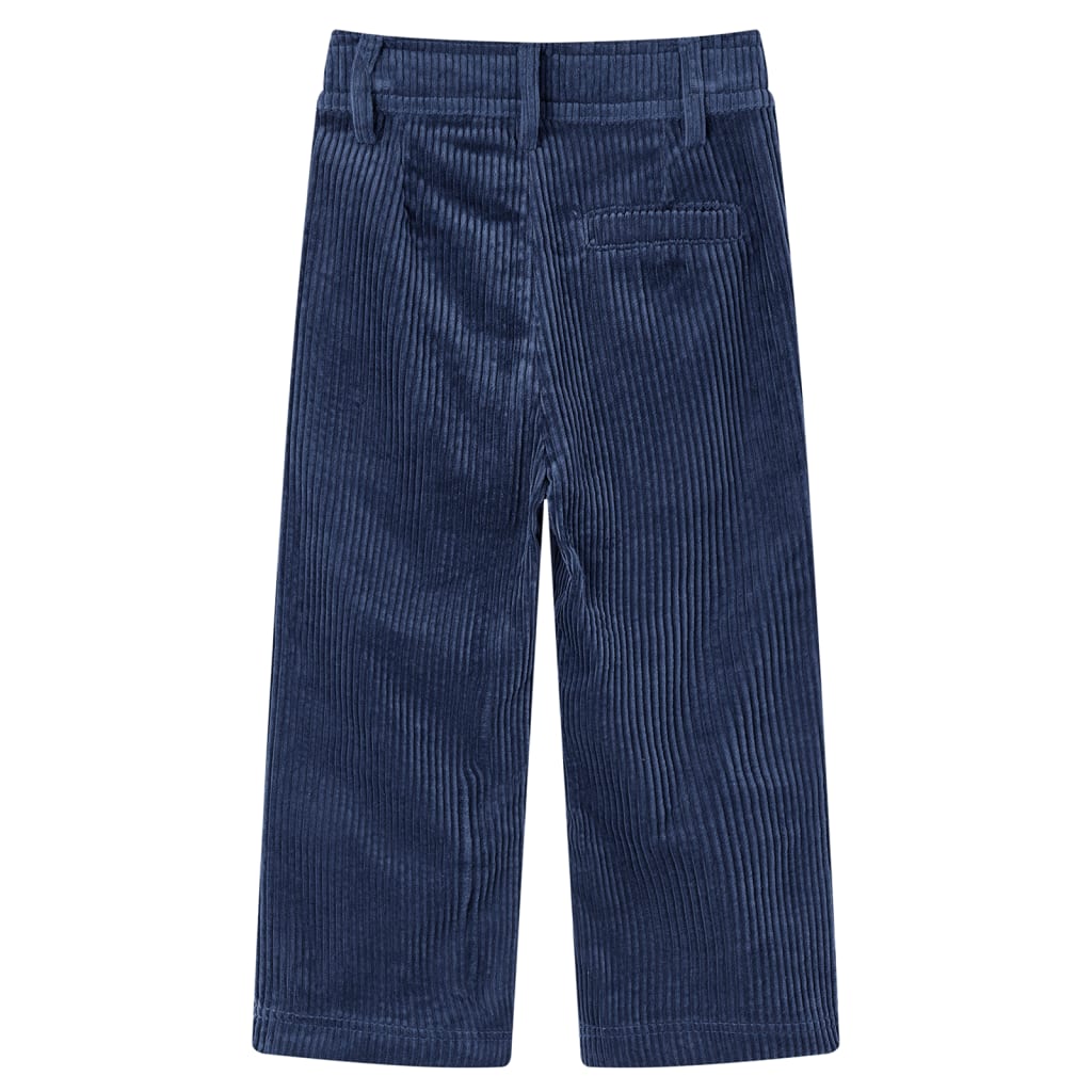 Calças para crianças bombazina azul-marinho 116