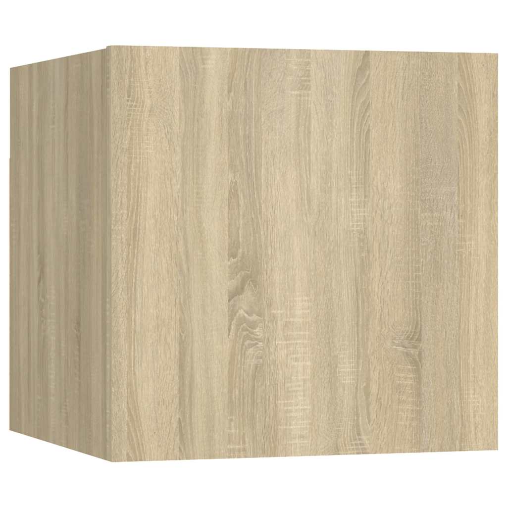 Móveis de parede para TV 8 pcs 30,5x30x30 cm carvalho sonoma