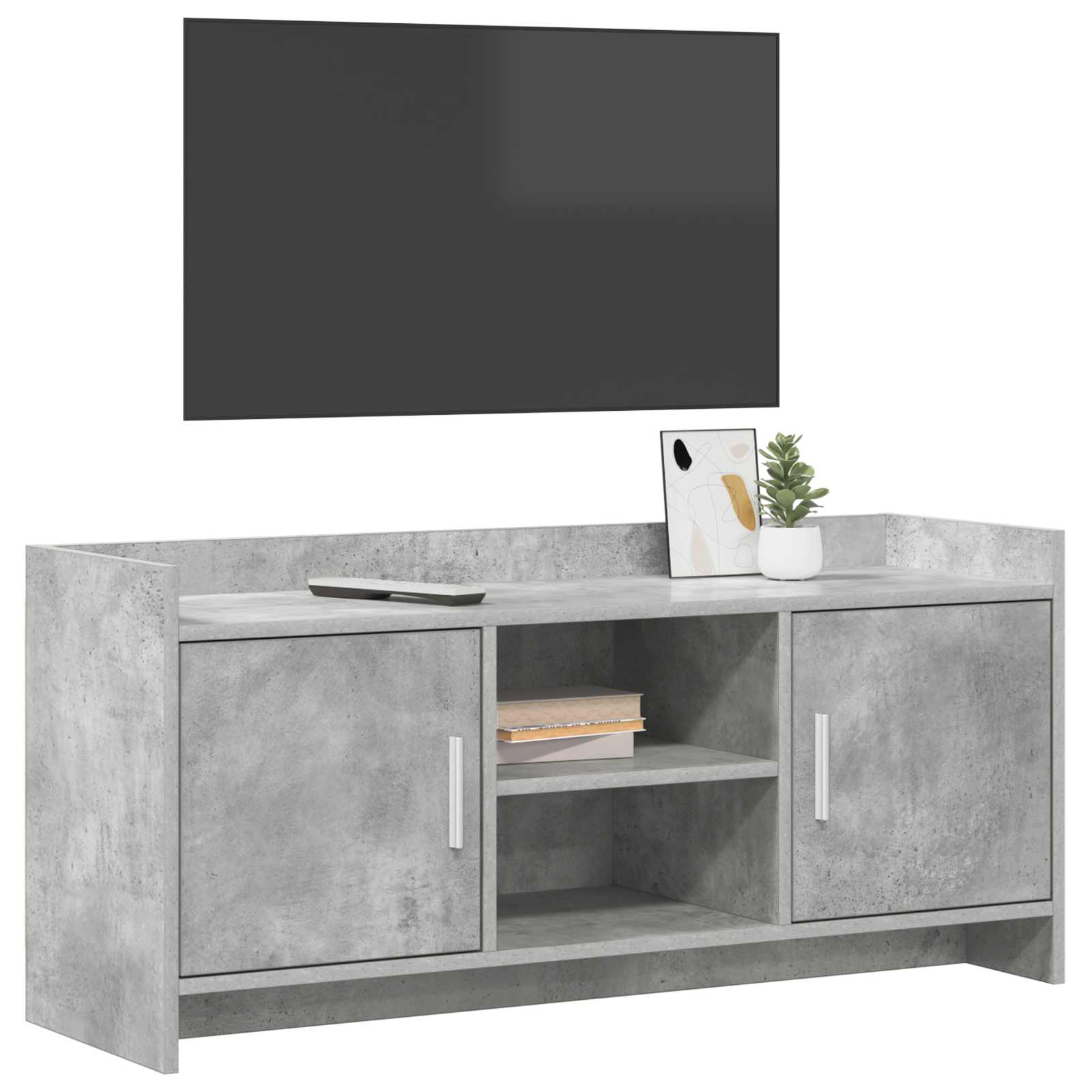Gabinete para TV 102 x 33 x 47 cm cinzento cimento