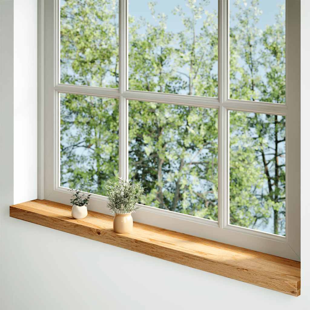 Soleiras da janela 2 pcs 140x15x2 cm carvalho castanho-claro
