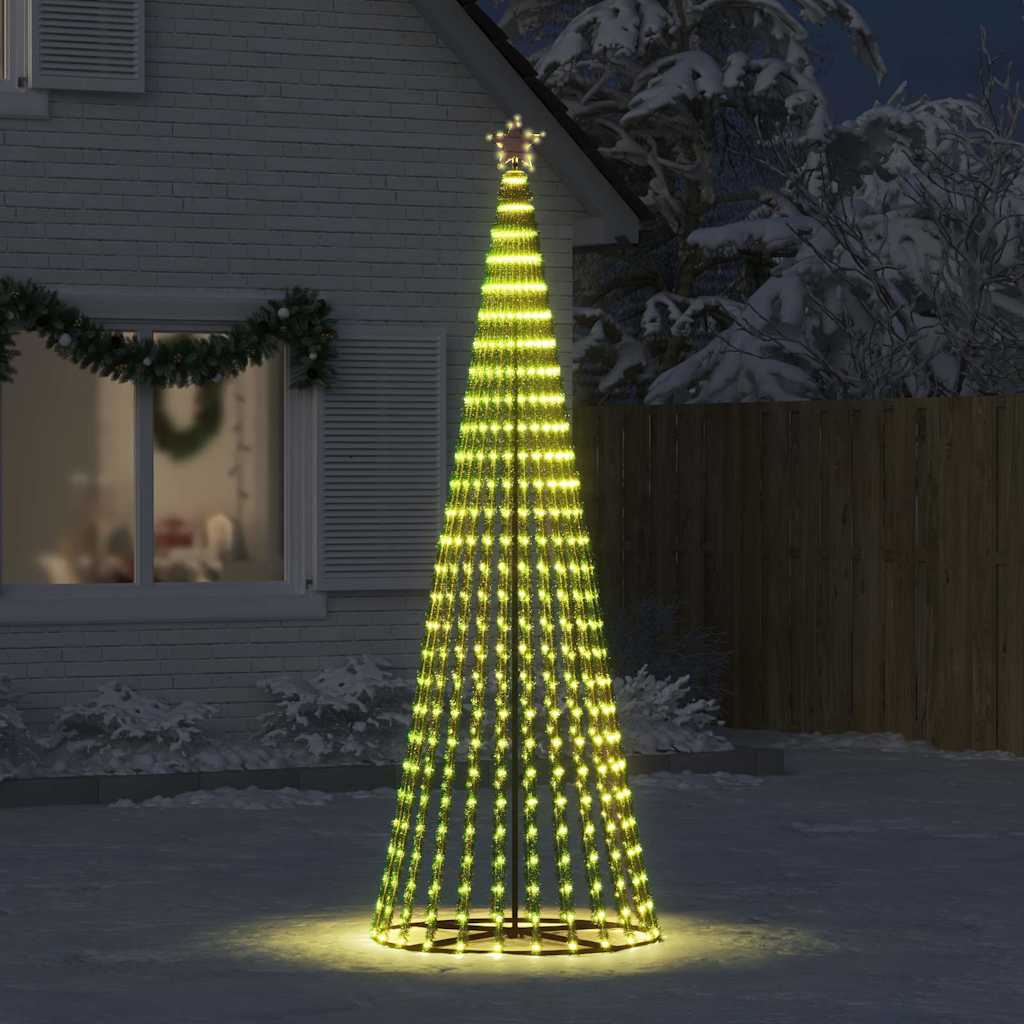 LED árvore de natal 475 leds branco quente 247 cm