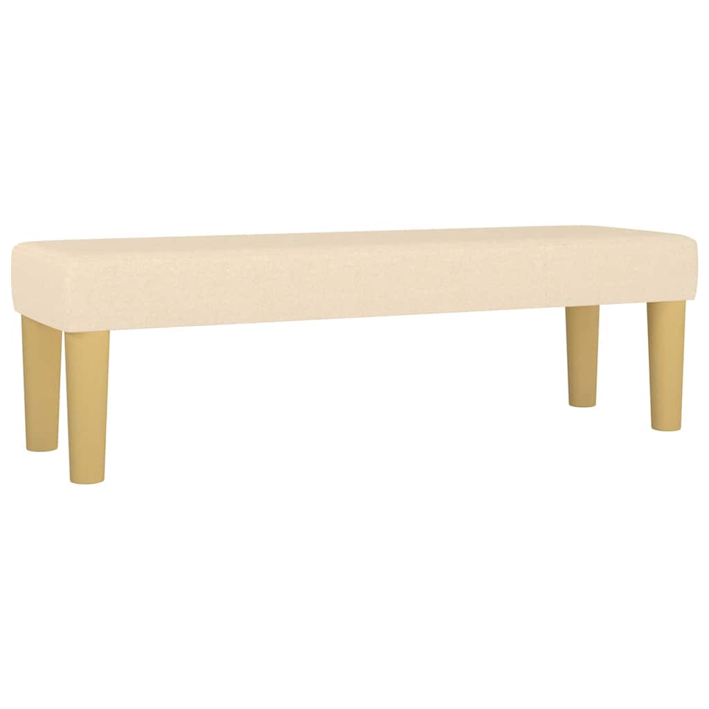 Banco 100x30x30 cm tecido cor creme