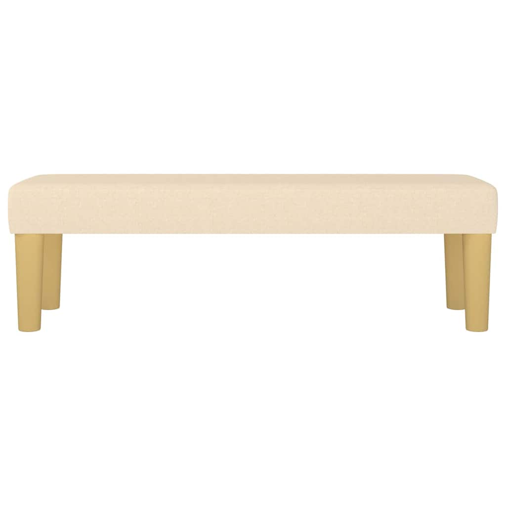 Banco 100x30x30 cm tecido cor creme
