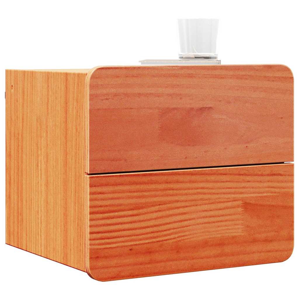 Mesa-de-cabeceira 2 unid. castanho 39 x 34 x 33 cm