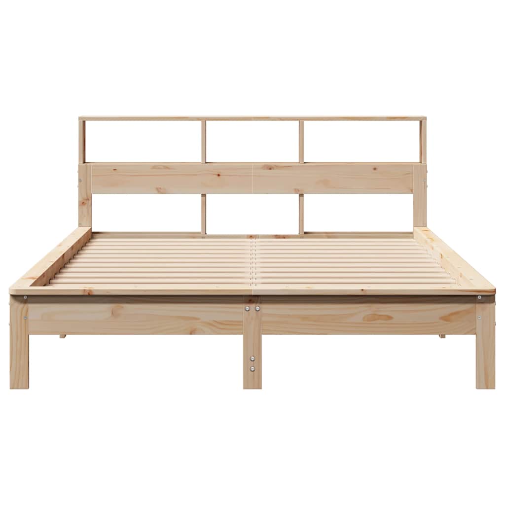 Cama sem colchão 140x200 cm madeira de pinho maciça