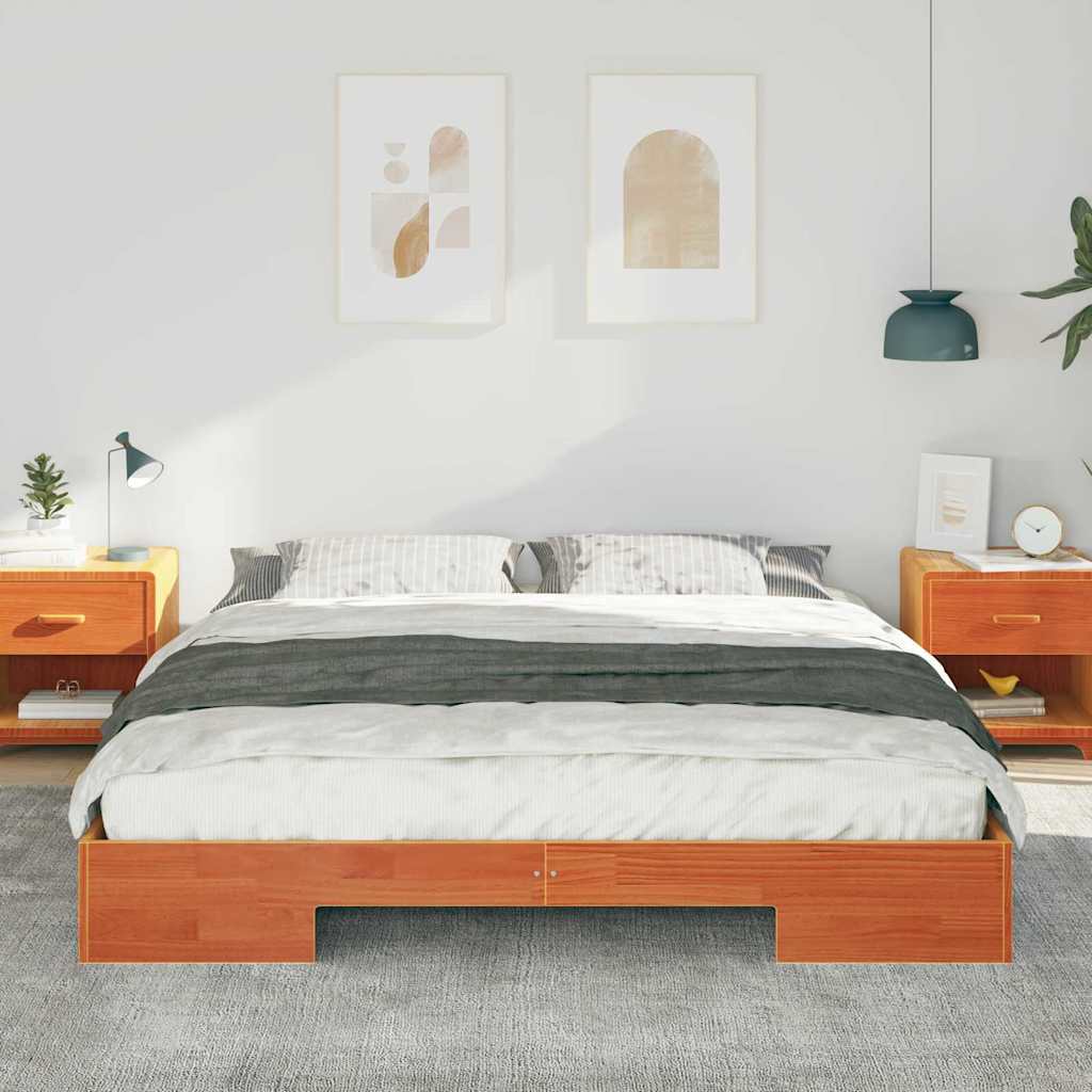 Estrutura da cama castanho 180 x 200 cm