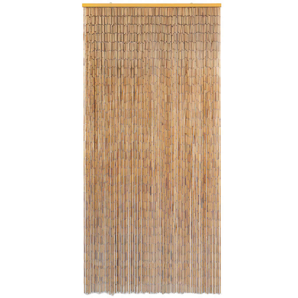 Cortina de porta anti-insetos em bambu 100x220 cm
