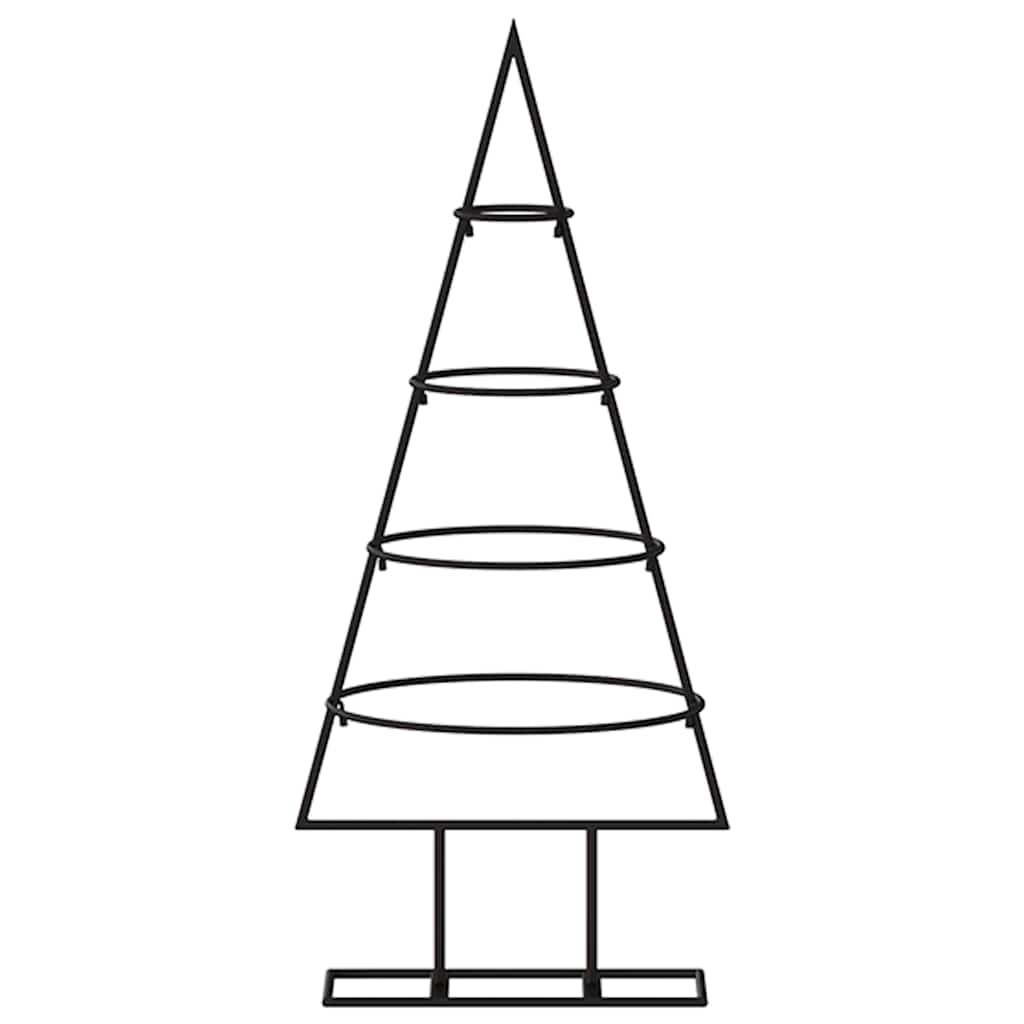Árvore de natal para decoração 60 cm metal preto