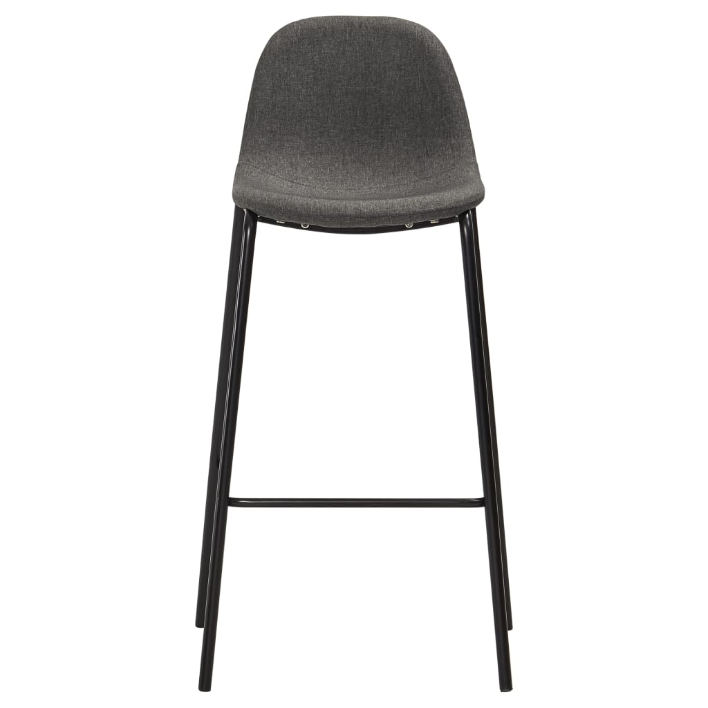 5 Pcs conjunto de bar tecido cinzento-escuro