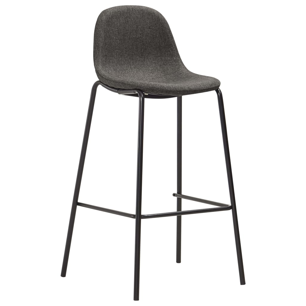 5 Pcs conjunto de bar tecido cinzento-escuro