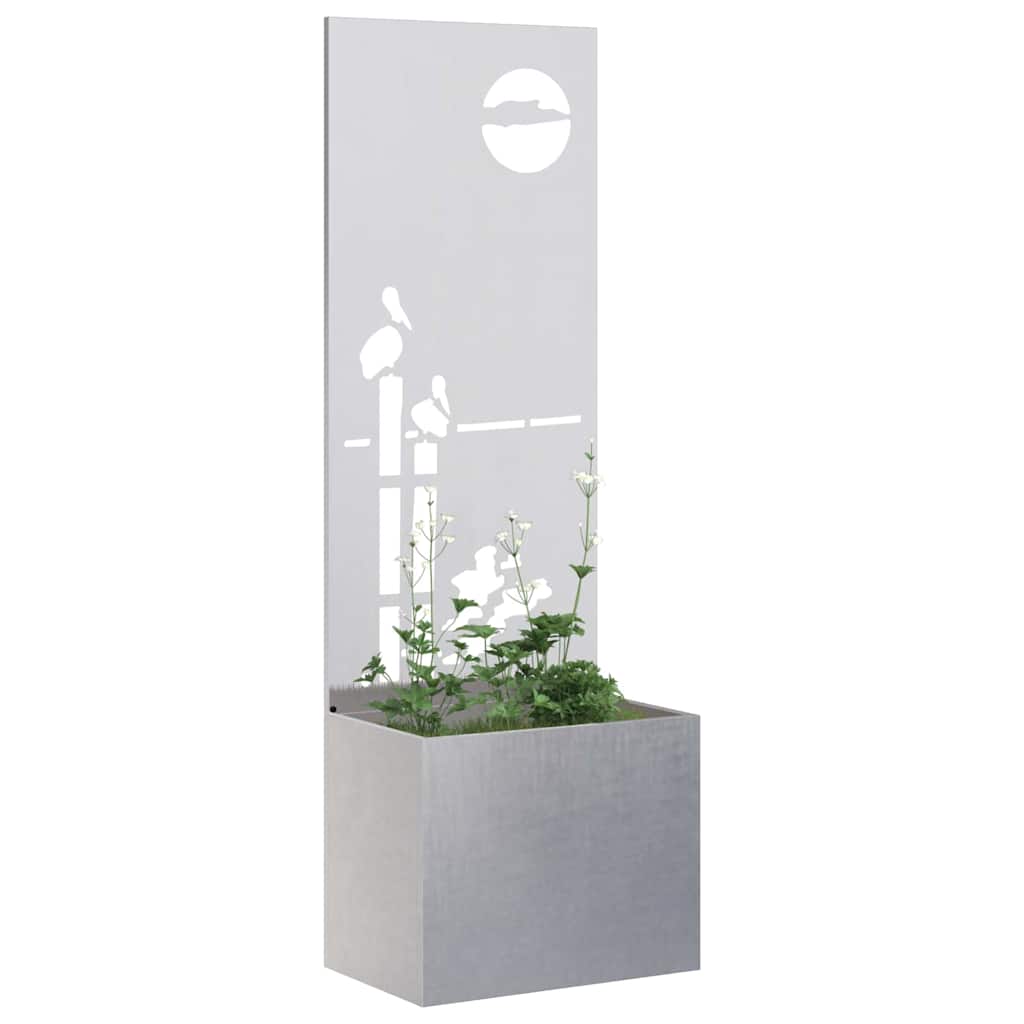 Tela de privacidade para jardim fretwork prata 50 x 32 x 150 cm