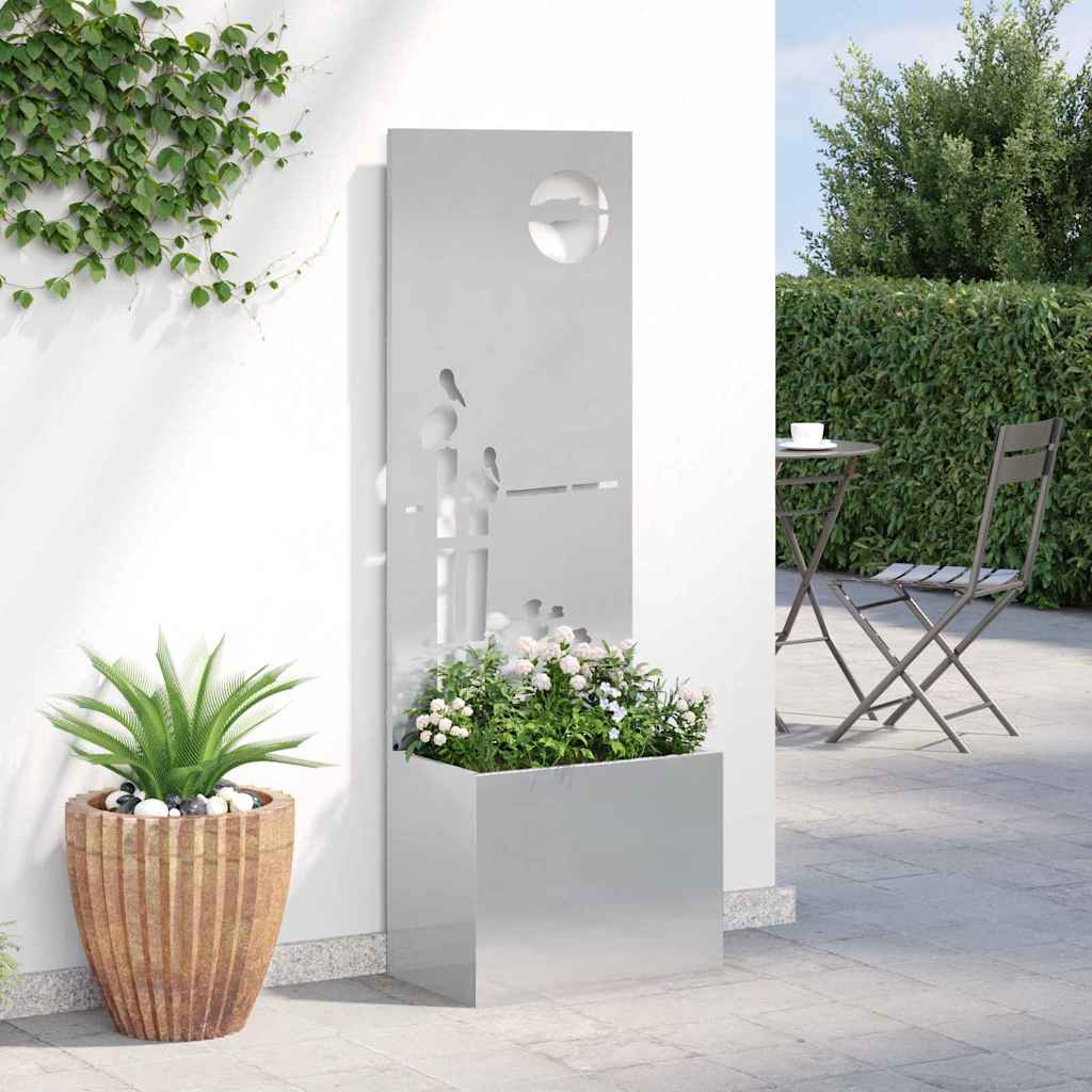 Tela de privacidade para jardim fretwork prata 50 x 32 x 150 cm