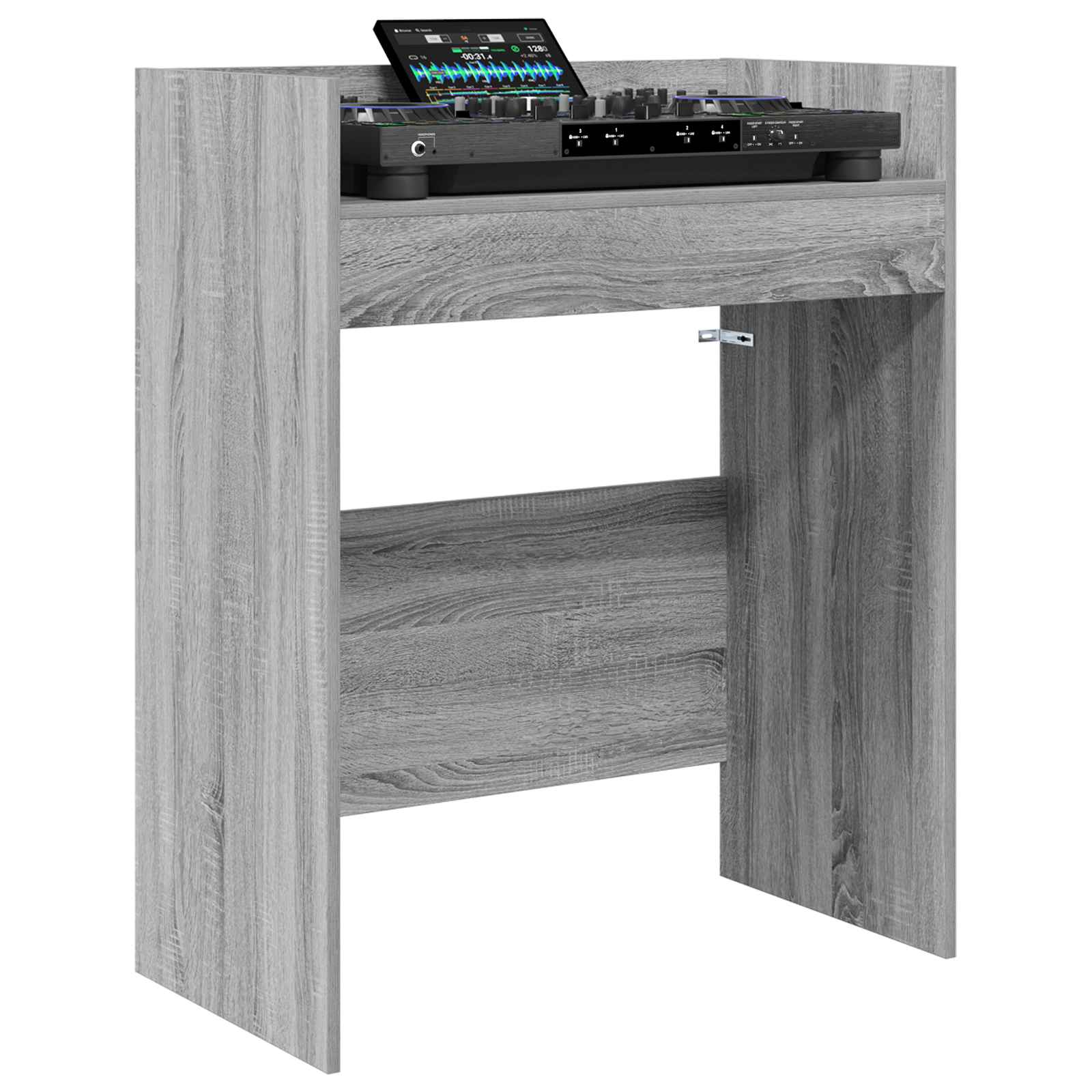 Mesa de dj sonoma cinzento 82 x 45 x 102 cm