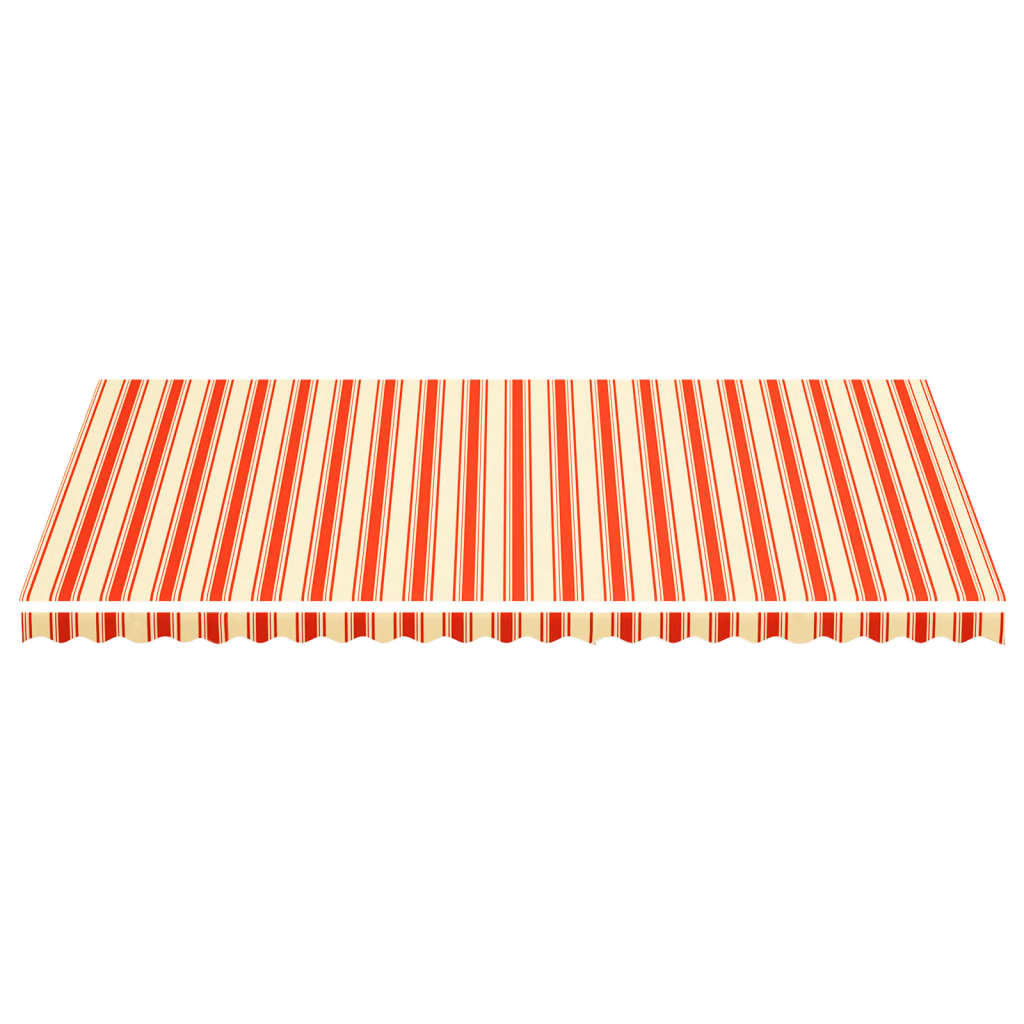 Tecido de substituição para toldo amarelo e laranja 600x350 cm poliéster