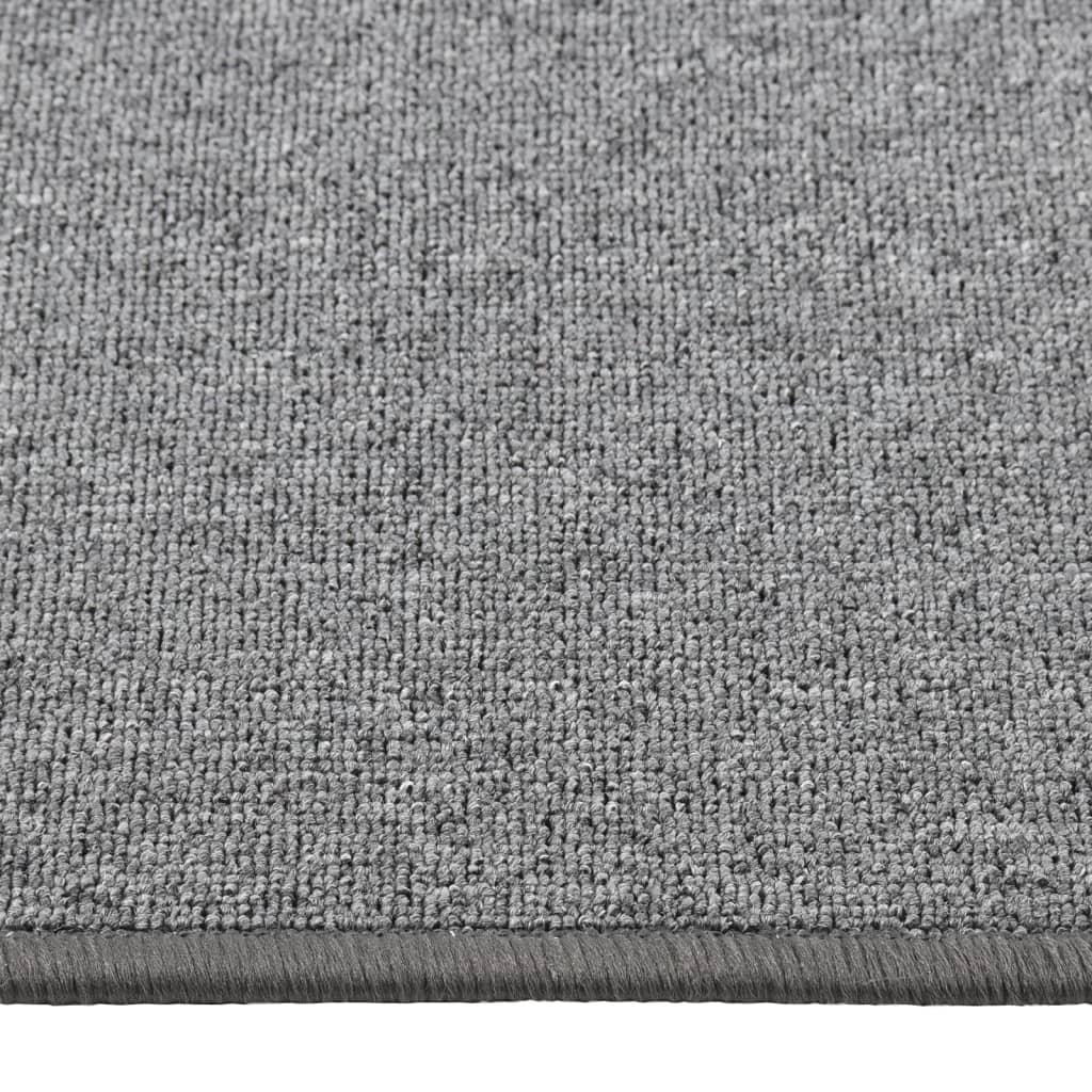 Tapete/passadeira 50x200 cm cinzento-escuro