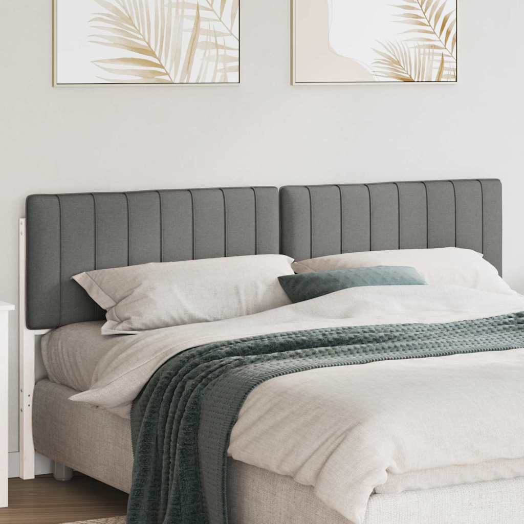 Cabeceira estofada com cabeceira branco e cinza claro 180 cm