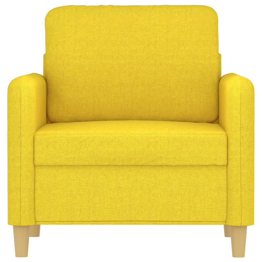 Poltrona 60 cm tecido amarelo-claro