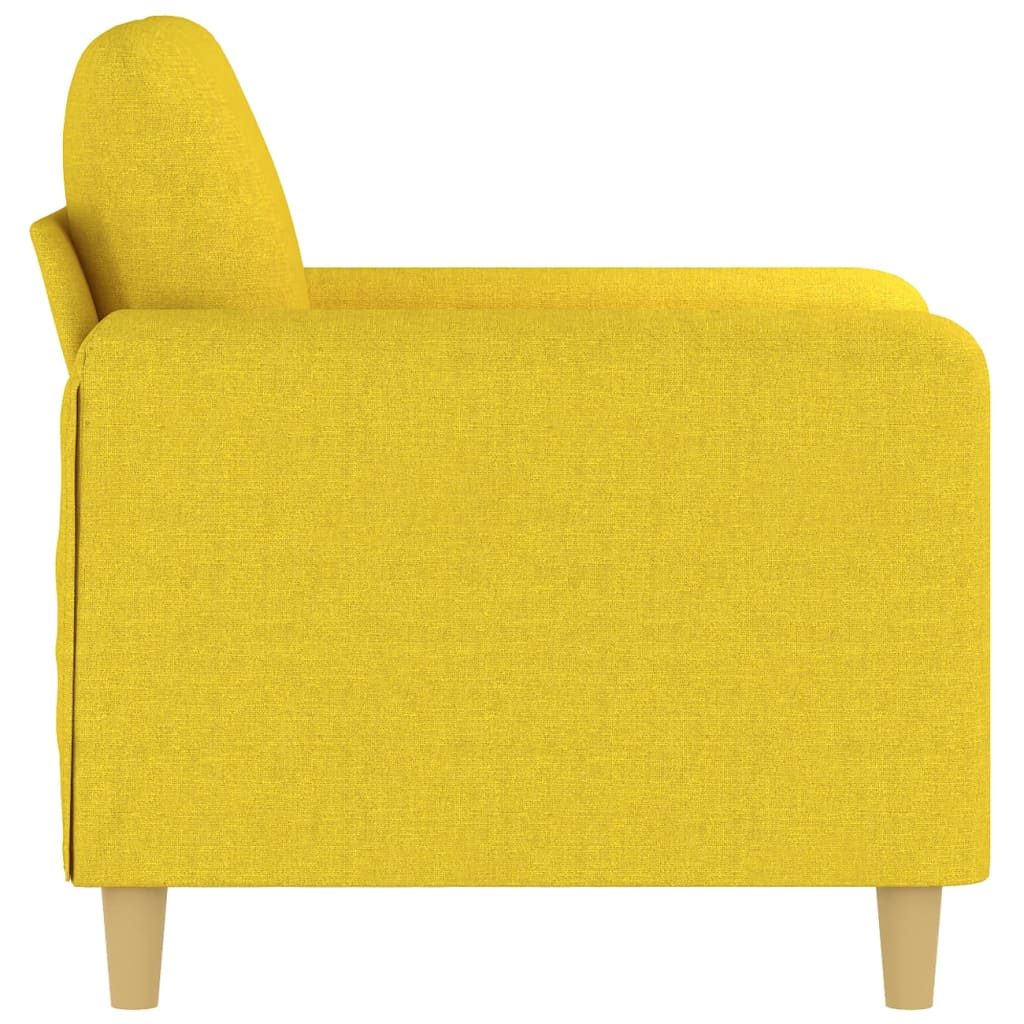 Poltrona 60 cm tecido amarelo-claro