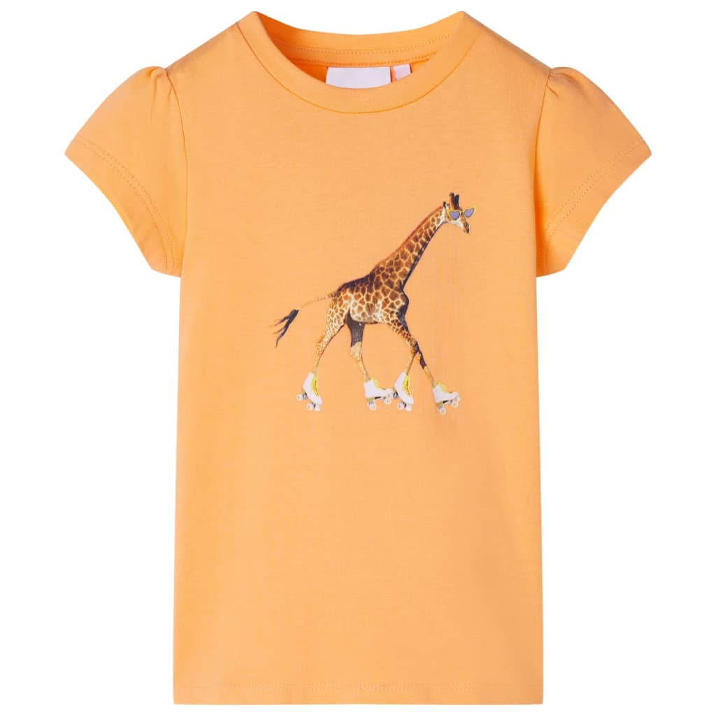 T-shirt de criança laranja-brilhante 116
