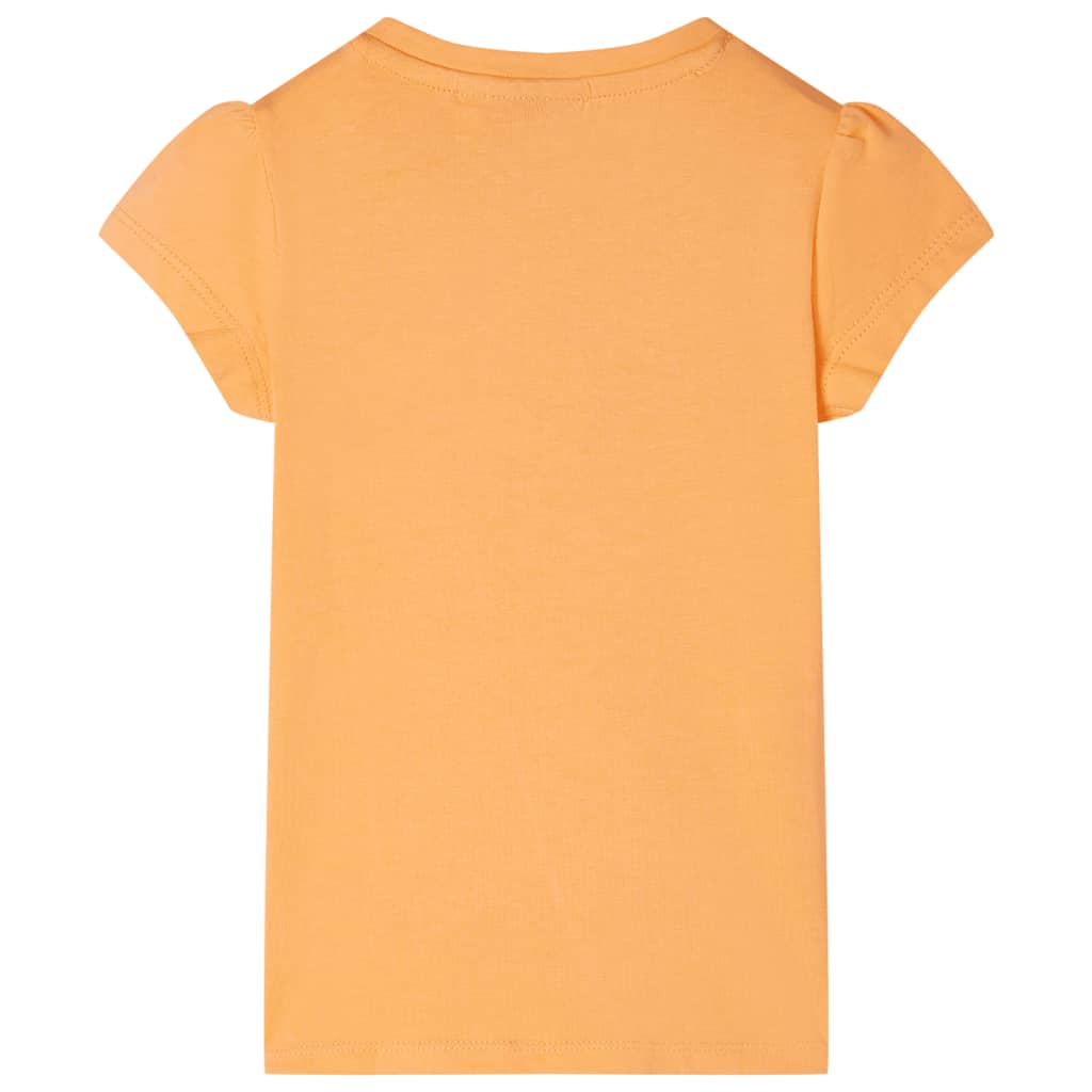 T-shirt de criança laranja-brilhante 116