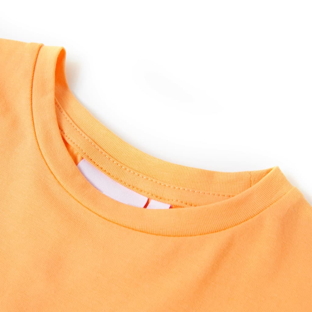 T-shirt de criança laranja-brilhante 116