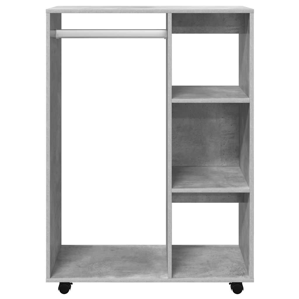 Roupeiro 80x40x110 cm derivados de madeira cinzento cimento