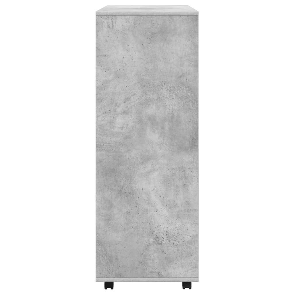 Roupeiro 80x40x110 cm derivados de madeira cinzento cimento