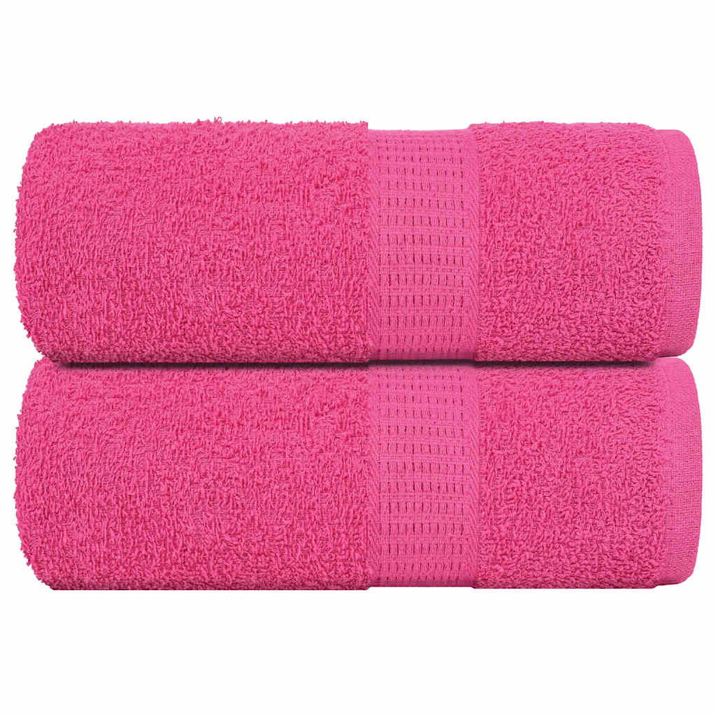 Toalhas de bidé frogn 2 pcs 30x50 cm 360 g/m² rosa