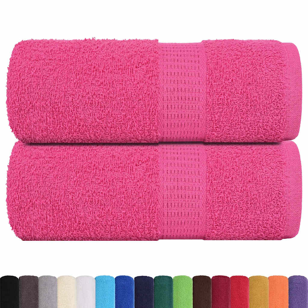 Toalhas de bidé frogn 2 pcs 30x50 cm 360 g/m² rosa