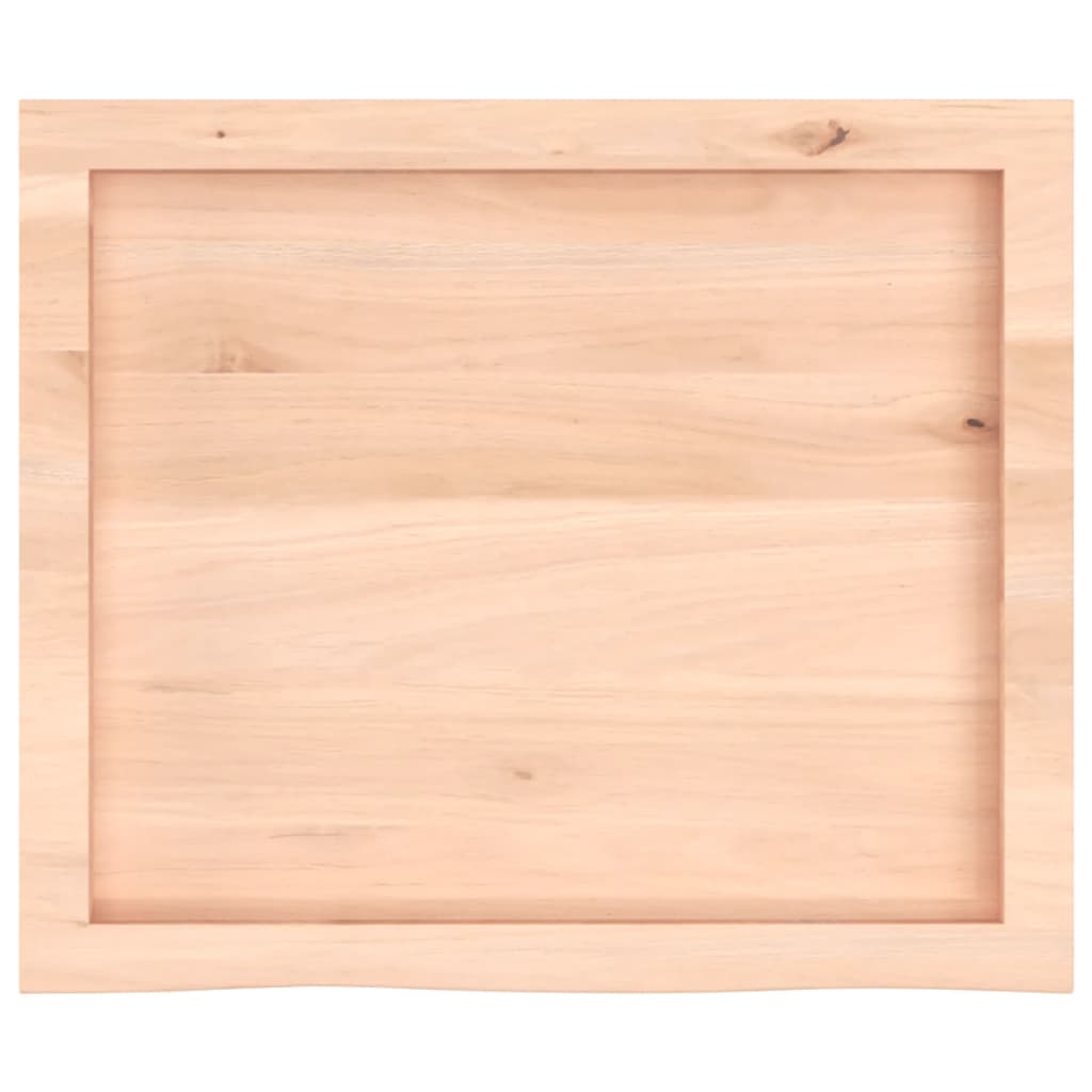 Tampo de mesa 60x50x(2-6) cm carvalho maciço não tratado