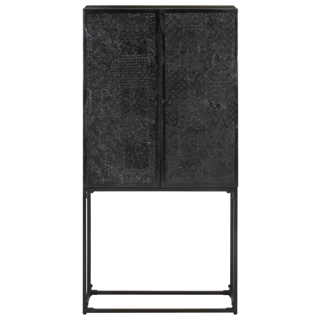 Aparador 60x30x120 cm madeira acácia e mangueira maciças preto