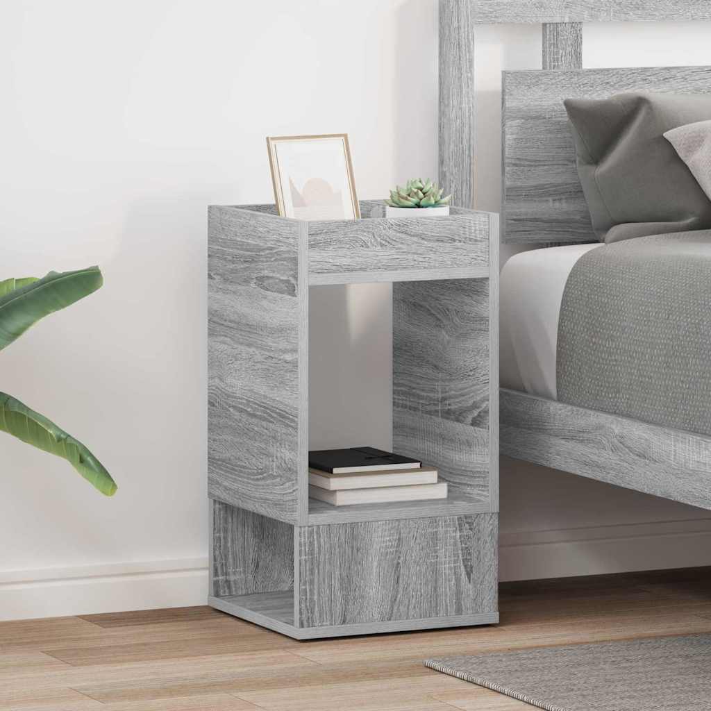Mesa de apoio 2 unid. cinza sonoma 30 x 30 x 56 cm