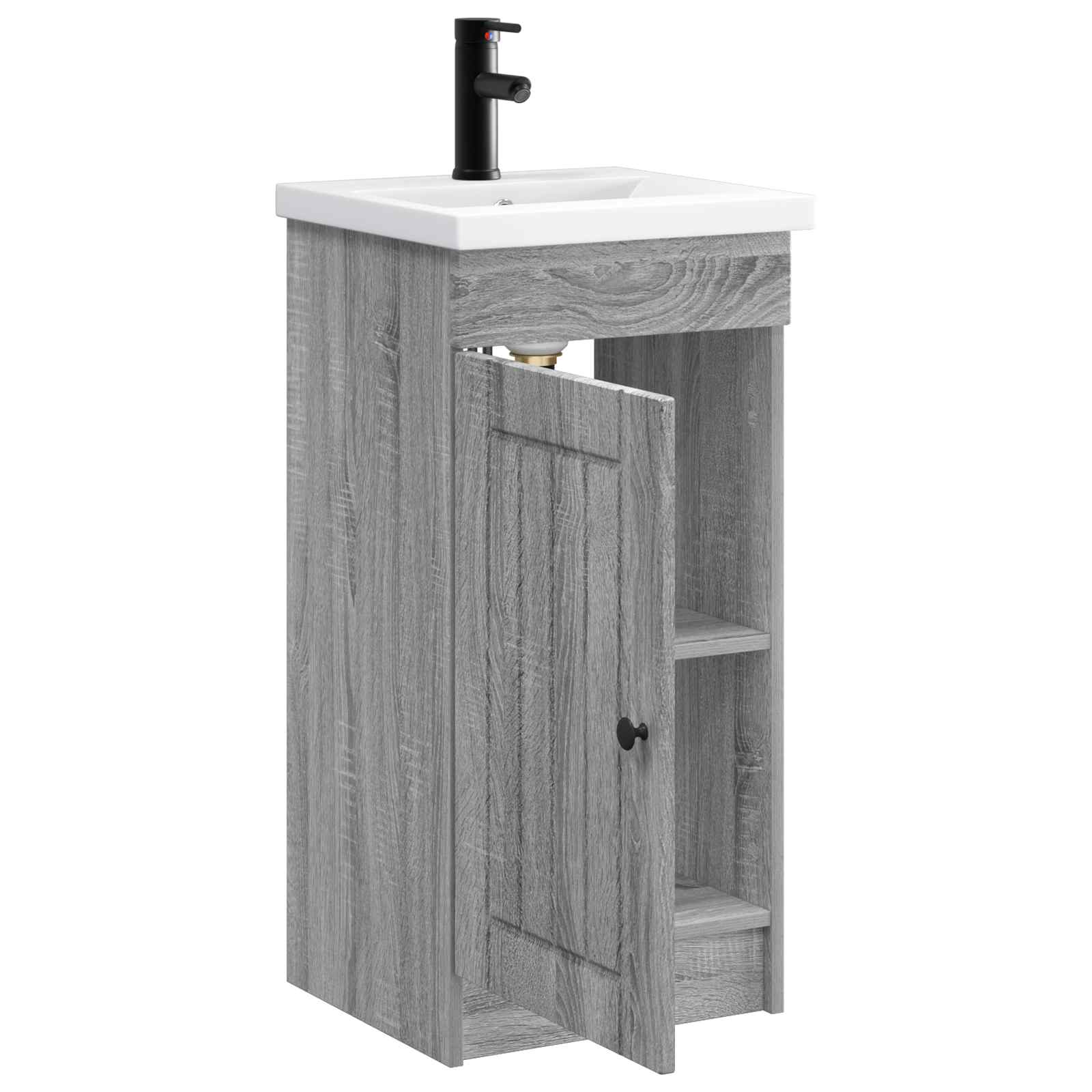 Gabinete de banheiro com pia sonoma cinzento 42 x 40 x 84,5 cm