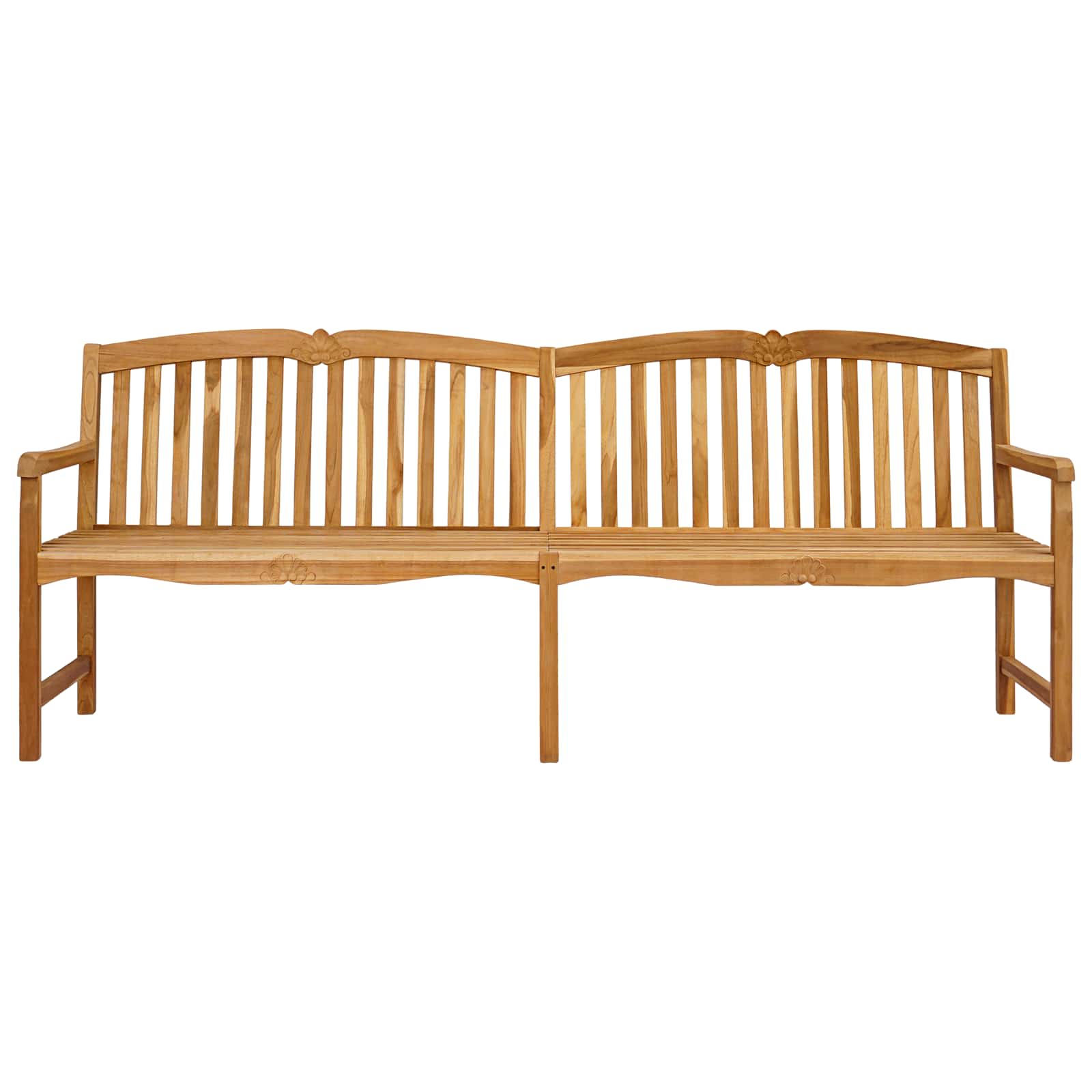 Banco rosa esculpido à mão 228 x 61 x 94,5 cm natural