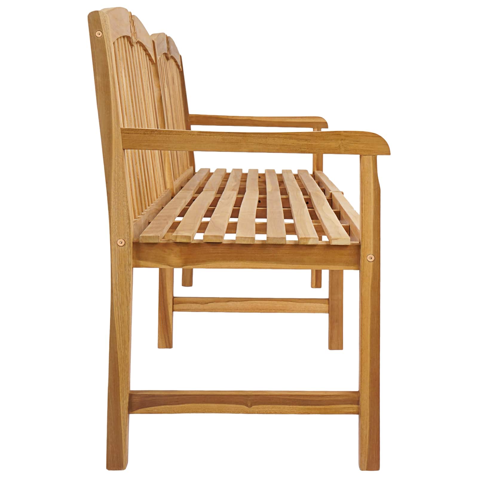 Banco rosa esculpido à mão 228 x 61 x 94,5 cm natural
