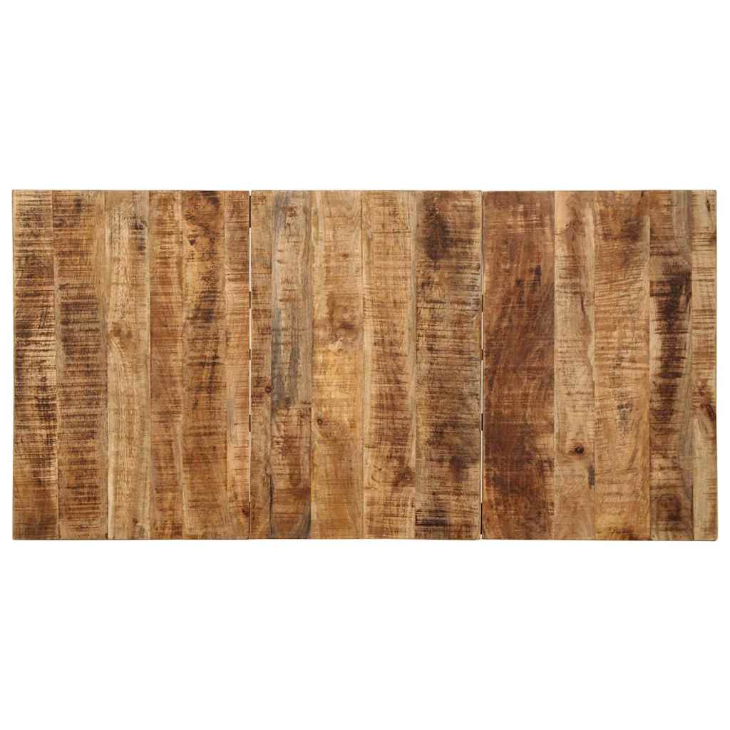 Mesa de jantar 160x80x75 cm madeira de mangueira maciça áspera
