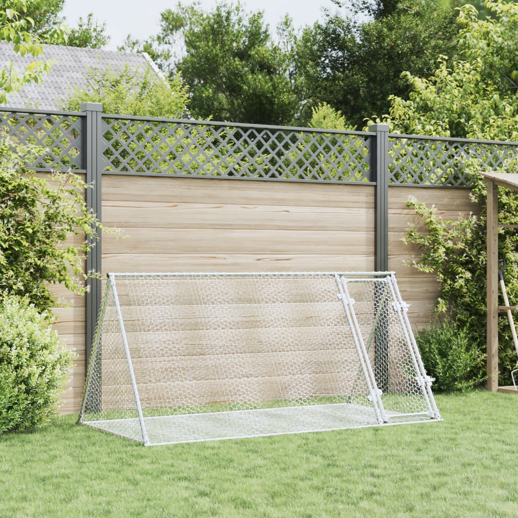 Coelheira 200x105x91 cm aço galvanizado prateado