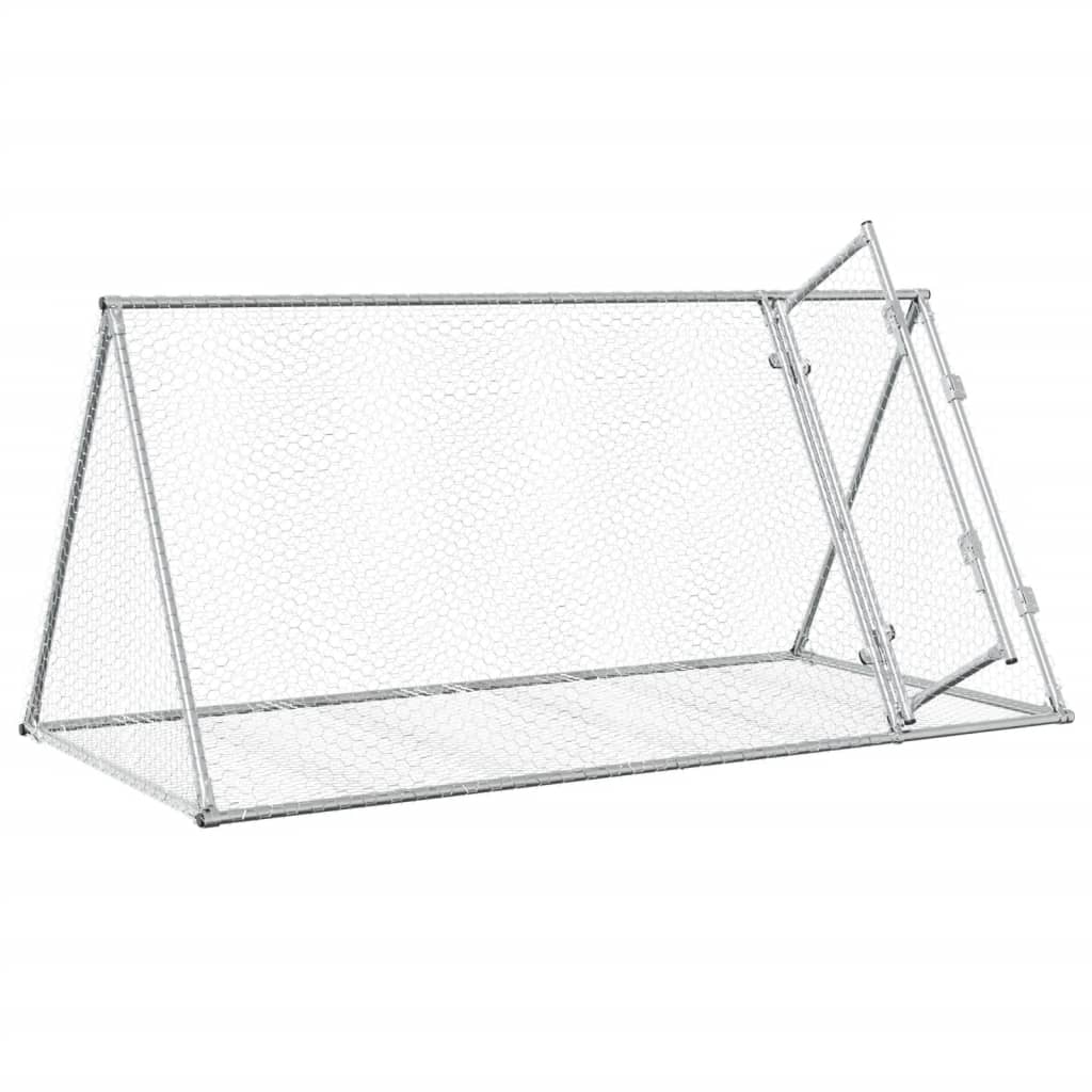 Coelheira 200x105x91 cm aço galvanizado prateado