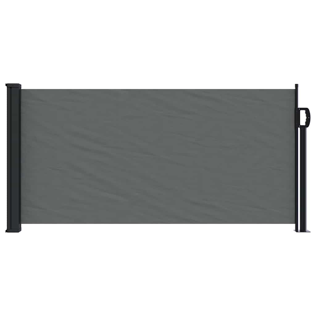 Toldo lateral retrátil antracite 100x500 cm