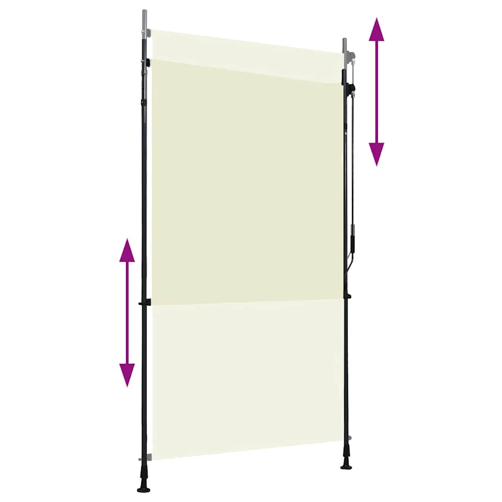 Estore de rolo para exterior 120x270 cm creme