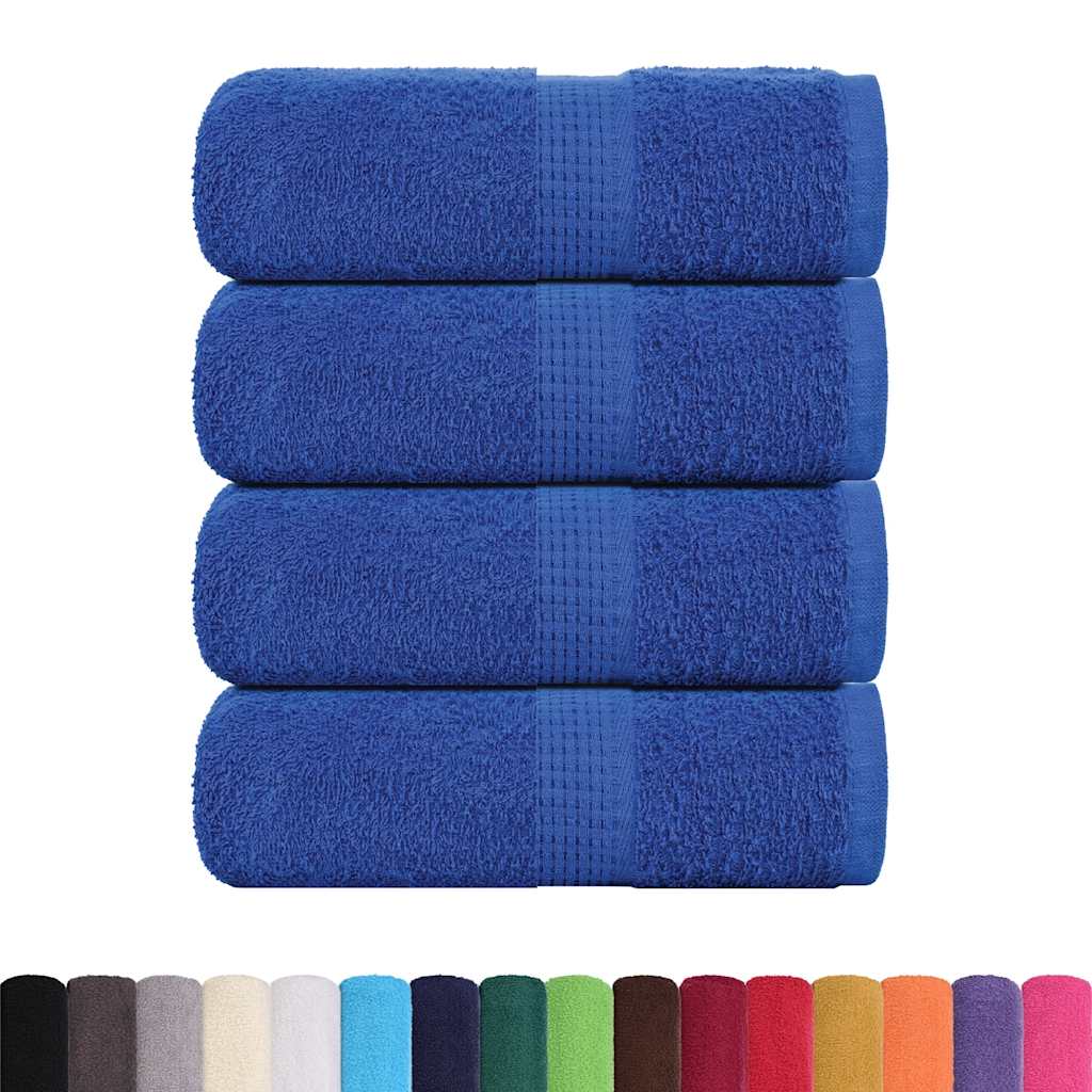 Toalhas de rosto frogn 4 peças azul 30x30 cm 360 g/m²