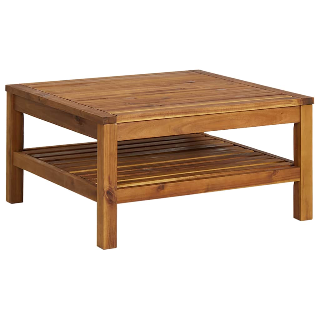3 Pcs conj. lounge de jardim c/ almofadões branco nata acácia