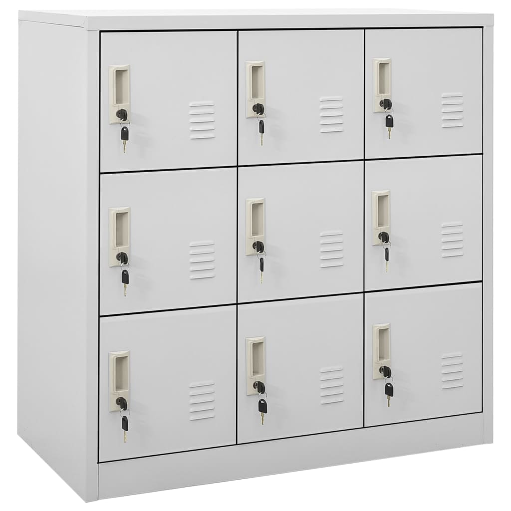 Cacifos 5 pcs 90x45x92,5 cm aço cinzento-claro