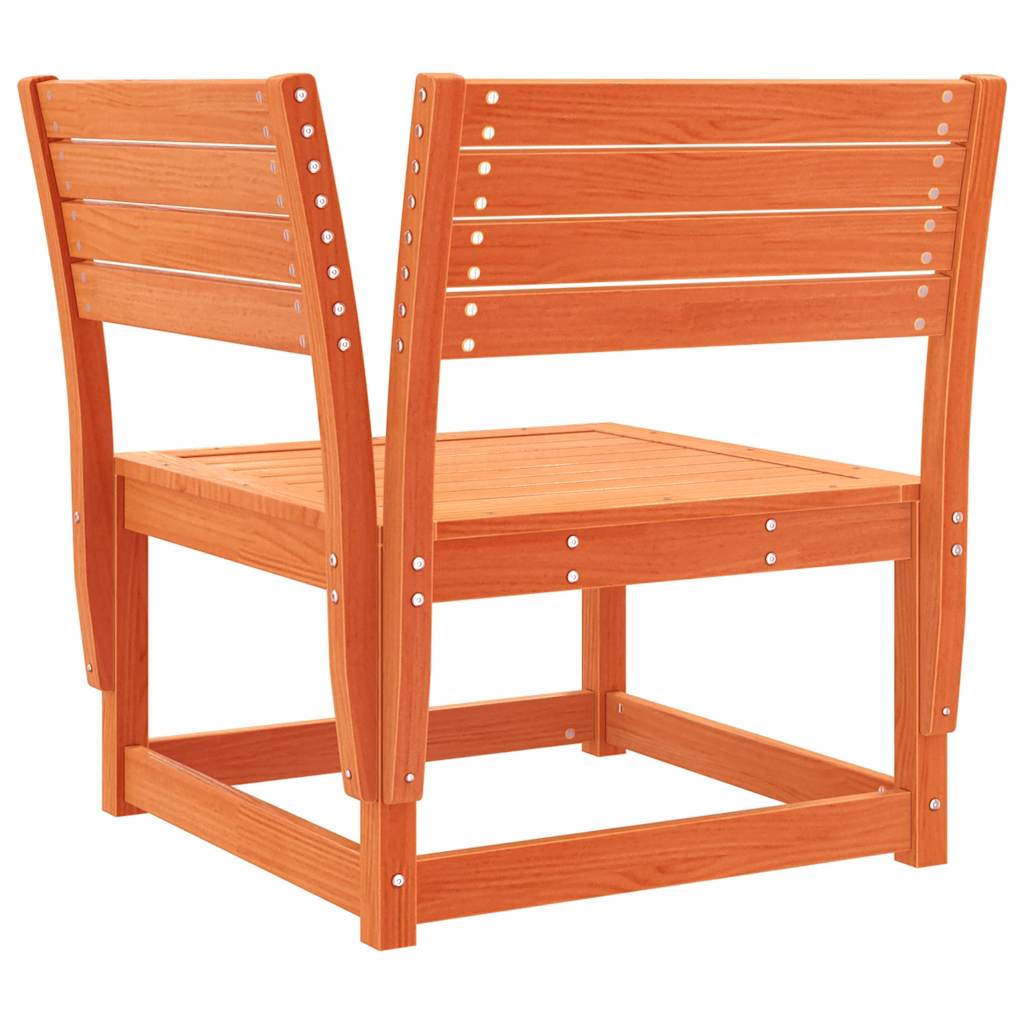 4 Pcs conjunto lounge de jardim pinho maciço castanho-mel