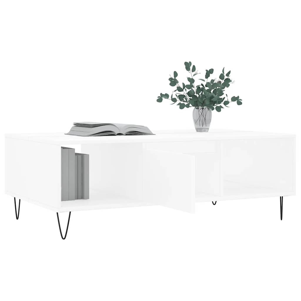 Mesa de centro 104x60x35 cm derivados de madeira branco