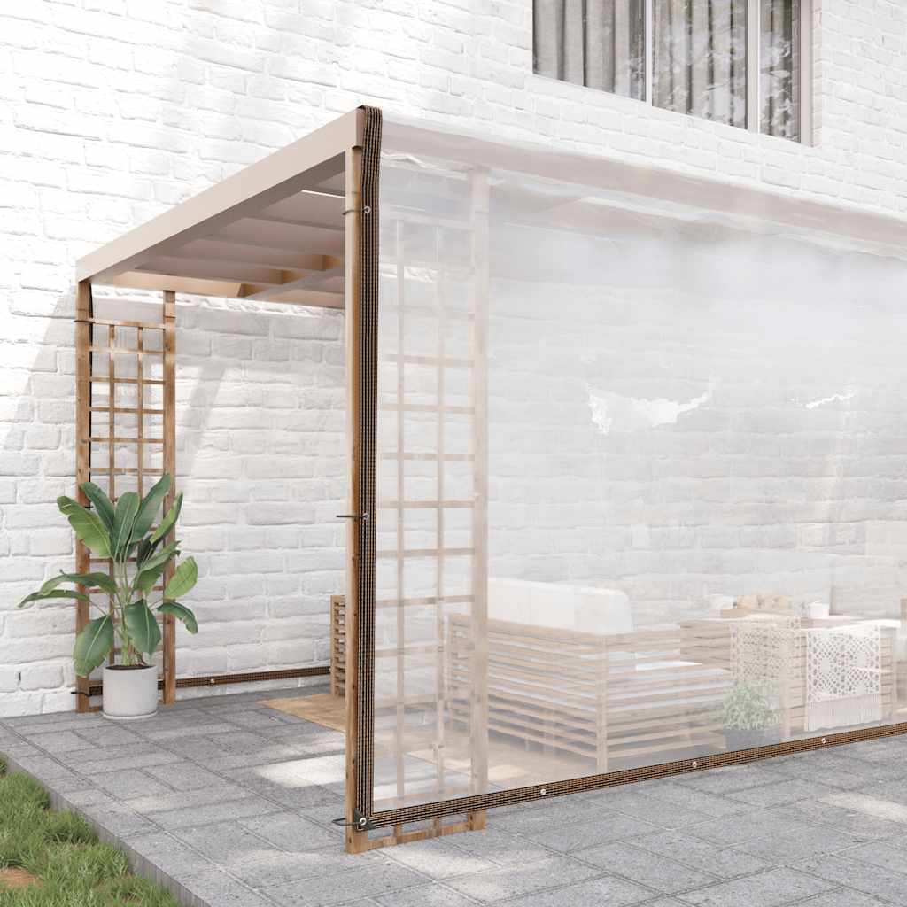 Encerado transparente com ilhós 10x10 m polietileno