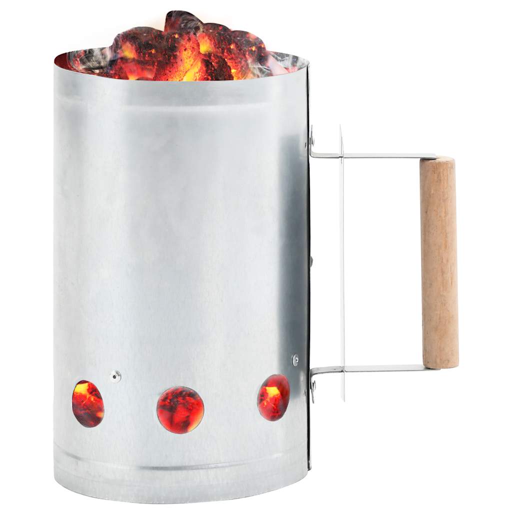 Chaminé de acender carvão p/ churrasqueiras aço galvanizado